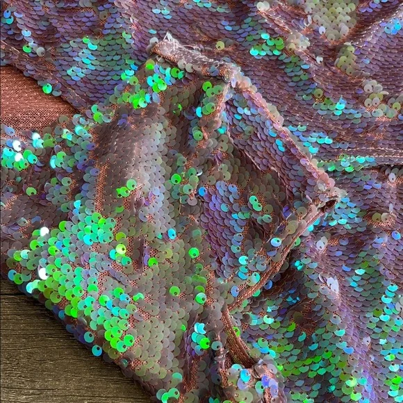 Free People Iridescent Sequin Blouse - Purple and Green - Picture 7 of 7
